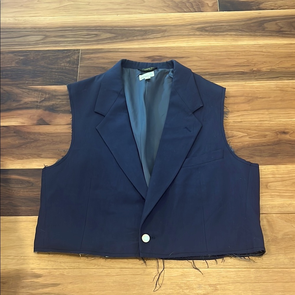 Urban Renewal Midnight Blue Oversized Reworked Vest